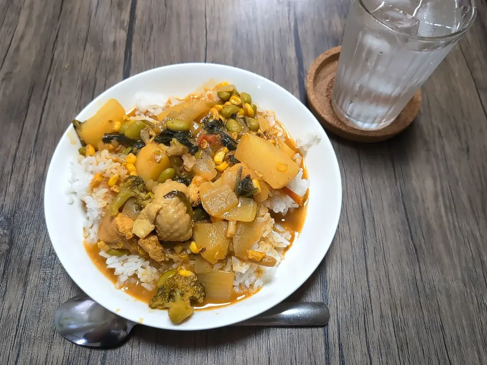 2024年7月5日 ひるごはん

・ほうれん草チーズカレー🍛
・ミネラルウォーター|スティーブさん