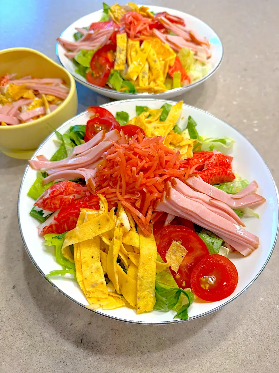 サラダ🥗冷やし中華！|Mayumiさん