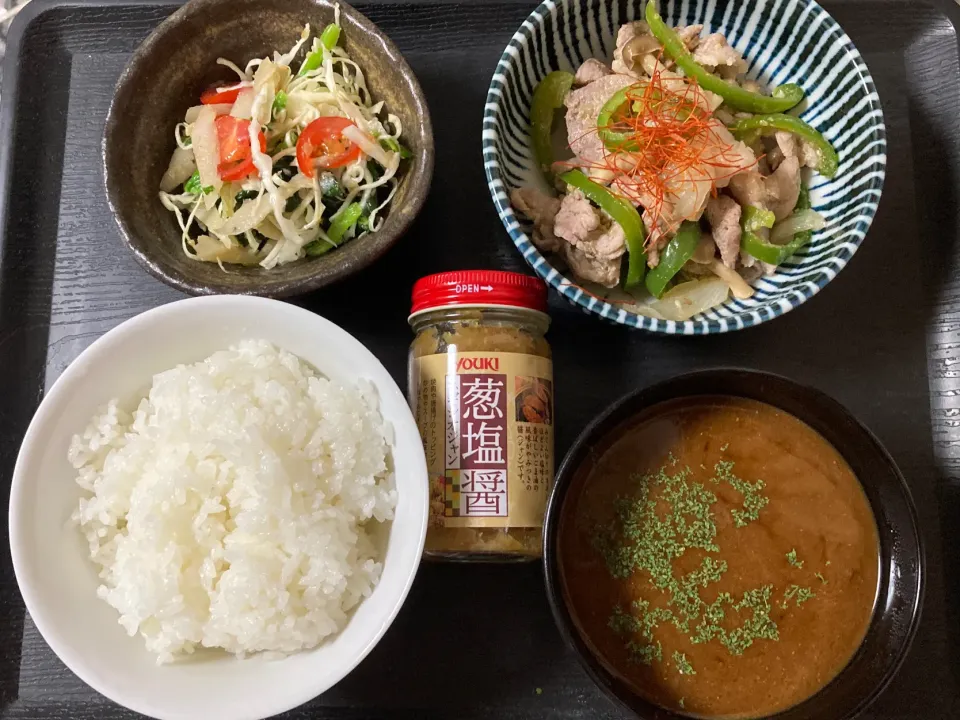 野菜の和物と豚コマの炒め物で使いました！うまい！|まちゃさん