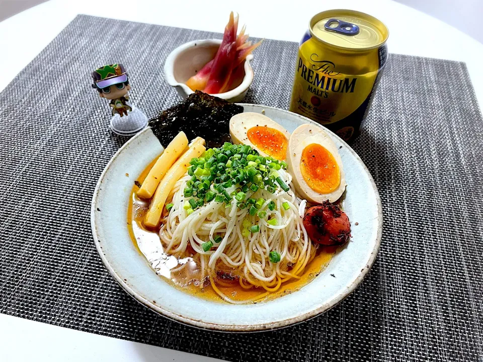 冷やし醤油ラーメン風そうめん|アルティッチョさん