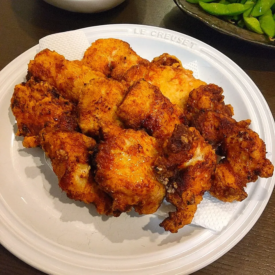 からあげビールさんの料理 【おうち居酒屋ごはん】やわらかむね肉の塩糀にんにくマヨ醤油唐揚げ|Rieさん