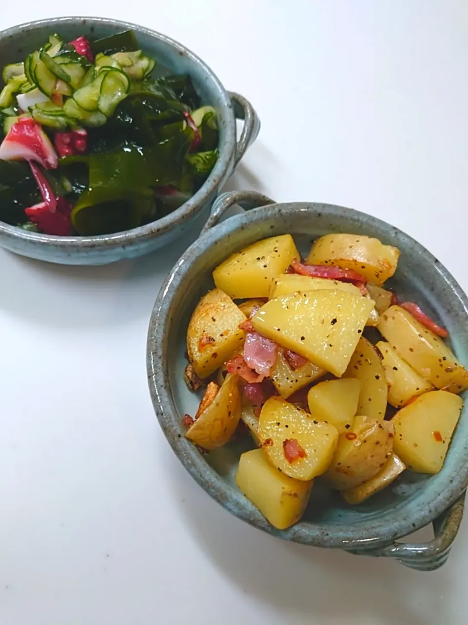 ジャーマンポテト風&タコの酢の物|つるピンさん