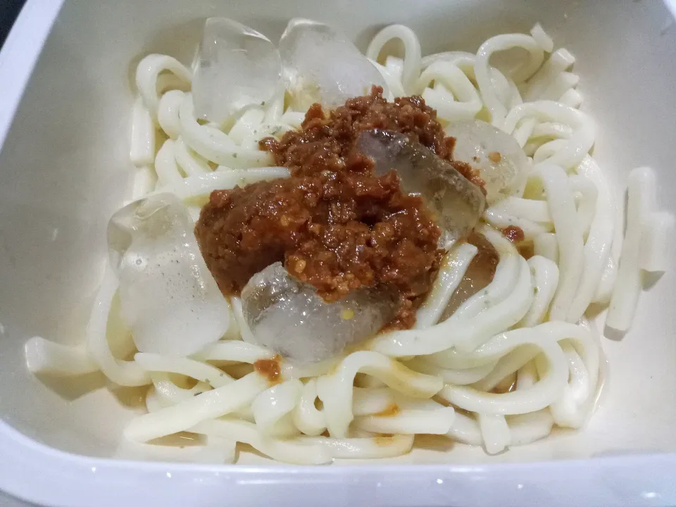 ごま肉味噌の冷やしうどん|darkbaronさん