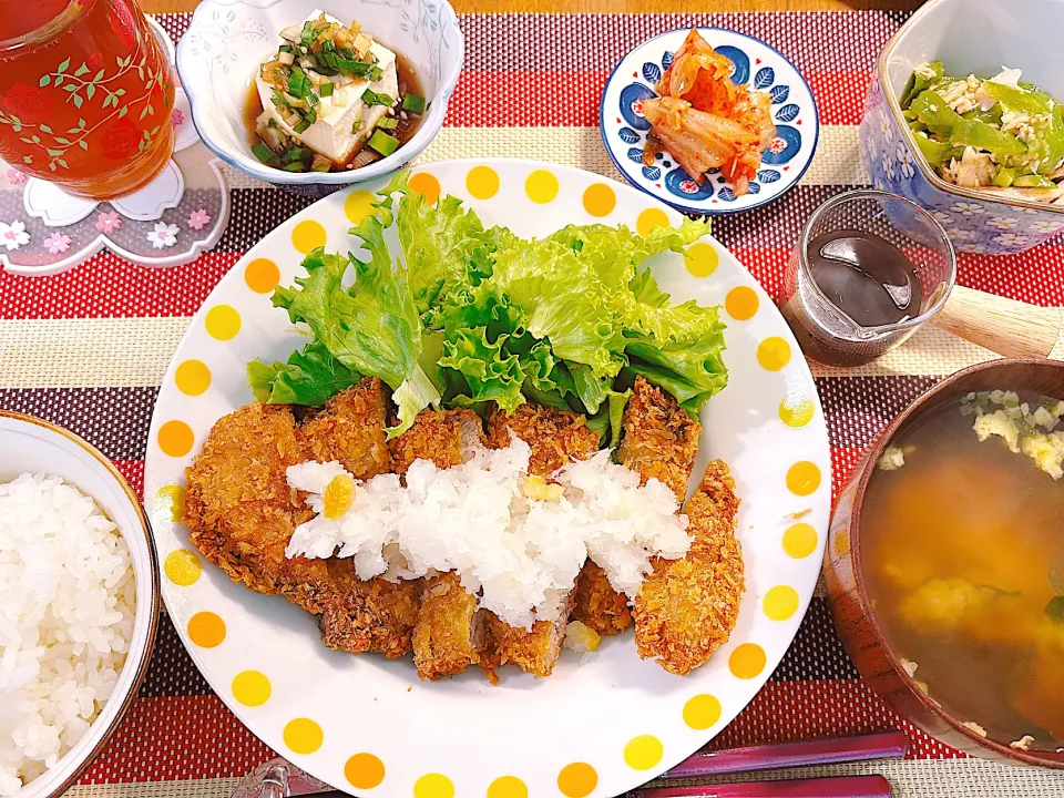 Snapdishの料理写真:おろしとんかつ定食|ゆうかさんさん