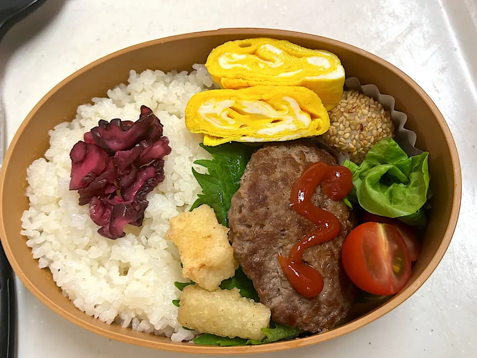 娘の毎日弁当！肉だけハンバーグ！|ほのそうmamaさん