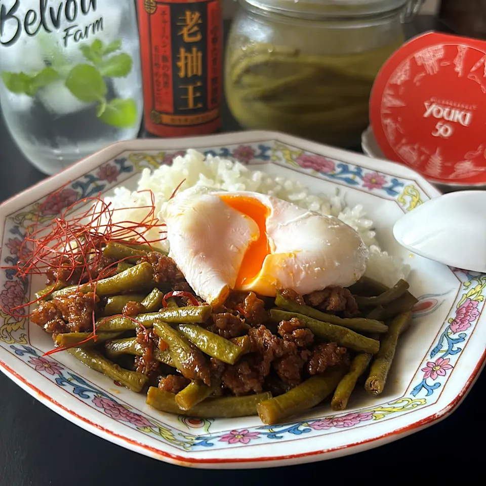 アッチさんの料理 酸豆角炒肉末|とんちんさん