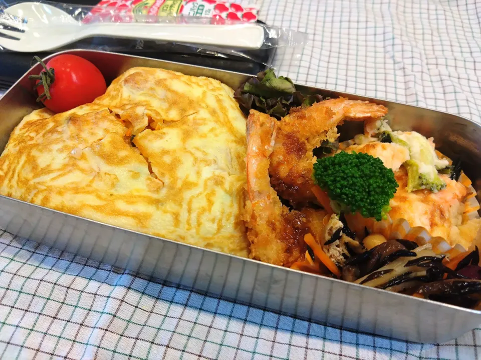 Snapdishの料理写真:オムライス弁当　216|キャンディさん