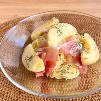 桃と生ハムの冷製カッペリーニ|hさん