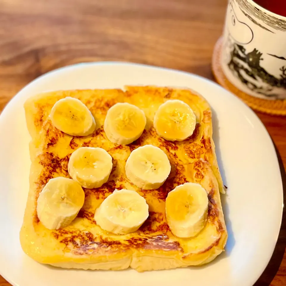 バナナメープルフレンチトースト🍌 Banana Maple French Toast|アッコちゃん✨さん