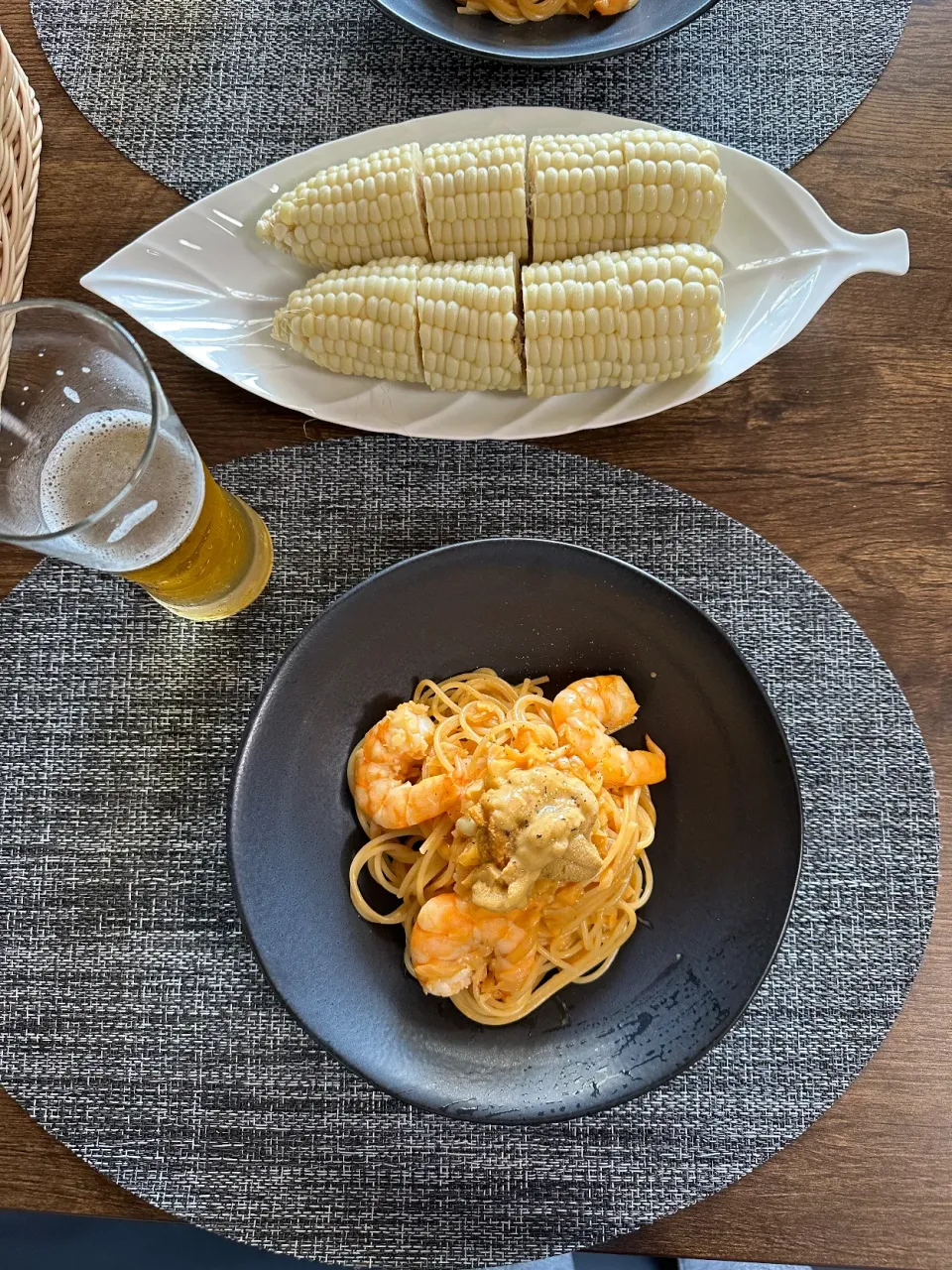 友人作　ウニとエビのトマトクリームソースパスタ🍝🦐🍅　やばウマでした🤩　ご馳走様😋|BUBUさん