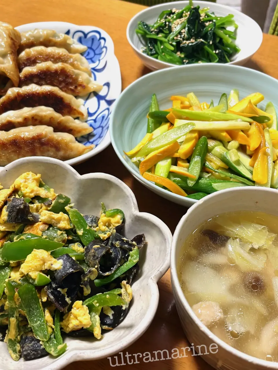 Snapdishの料理写真:＊春夏野菜とbibigoで晩ごはん♪＊|ultramarineさん