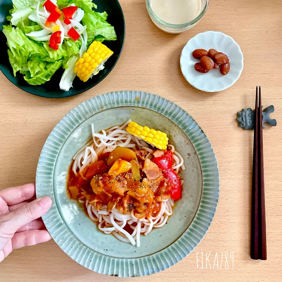 Snapdishの料理写真:いっちゃんさんの料理 ラタトゥイユ素麺✨|FIKA789さん