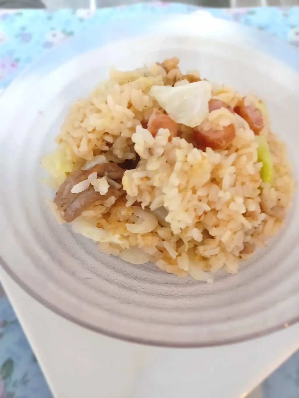 今日はそば飯ならぬ素麺飯😚|ぽんすけさん