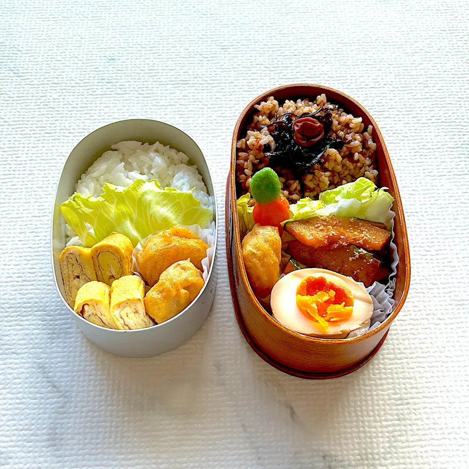 今日のオット弁当と、高２ムスメ弁当。|chi.aさん