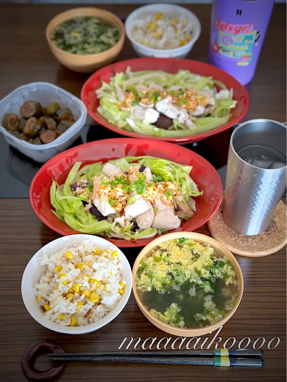 Snapdishの料理写真:平日の簡単おうちランチ🌽|マイコさん