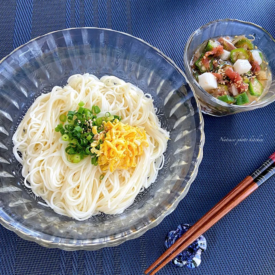 ネバネバ香味ぶっかけ素麺♪|ナツ1224さん