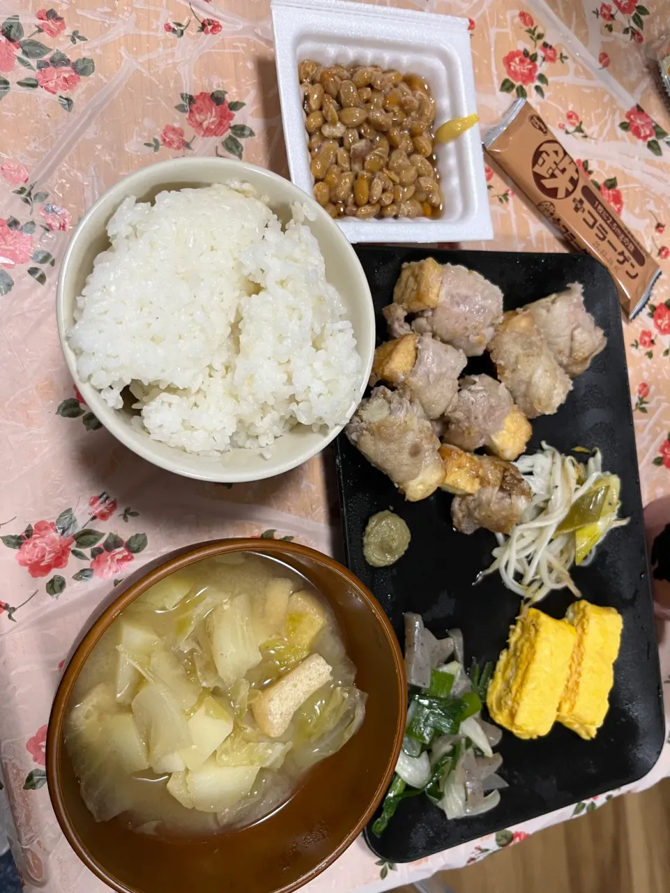 今日の晩御飯は厚揚げの豚肉巻き😌✨|モモ&ハーブmama🐰🐹🐢🐠❤️さん