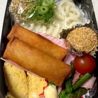 春巻き 結局うどん弁当|ともみさん