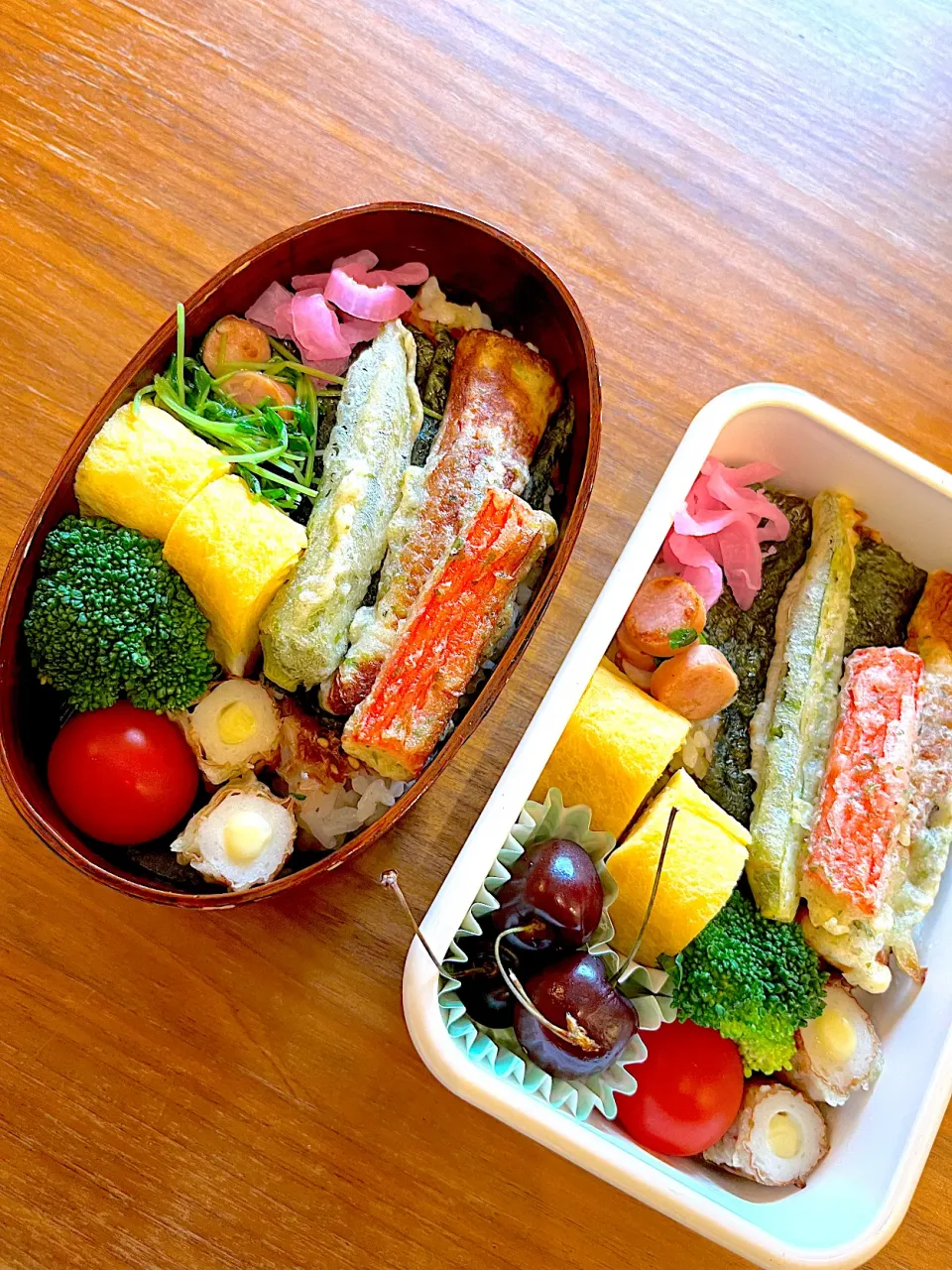 Snapdishの料理写真:磯辺揚げ弁当|みたらしさん