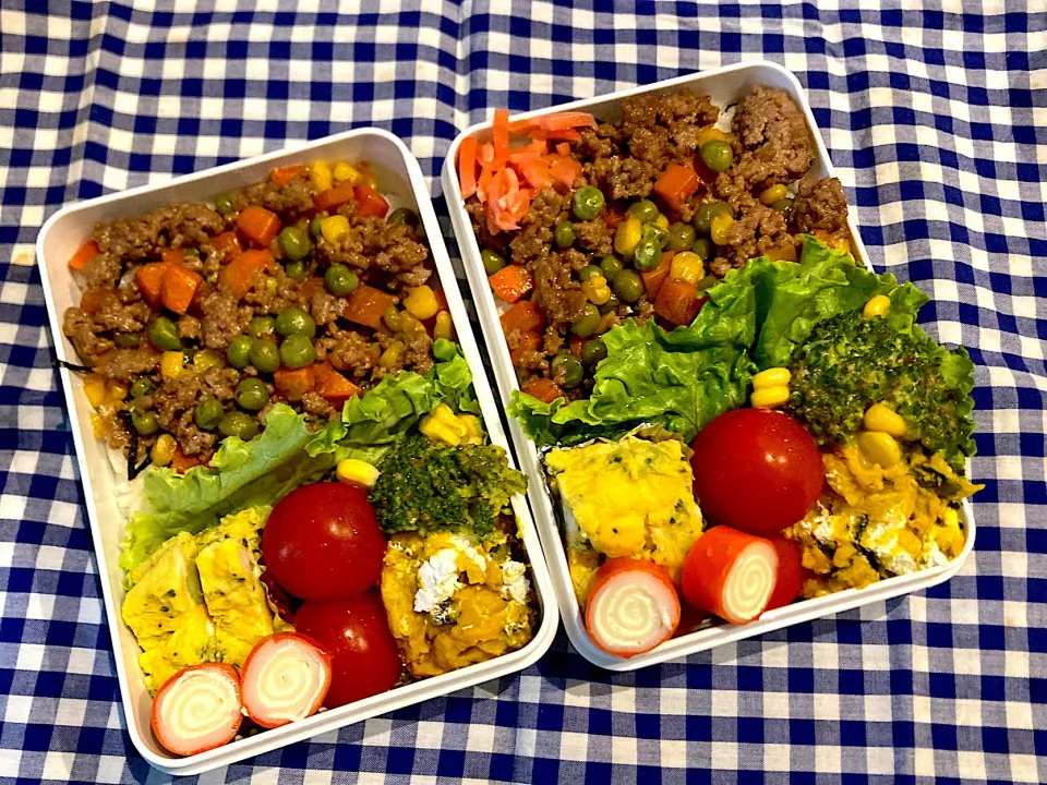 Snapdishの料理写真:中学and高校男子お弁当🍱|チーズさん