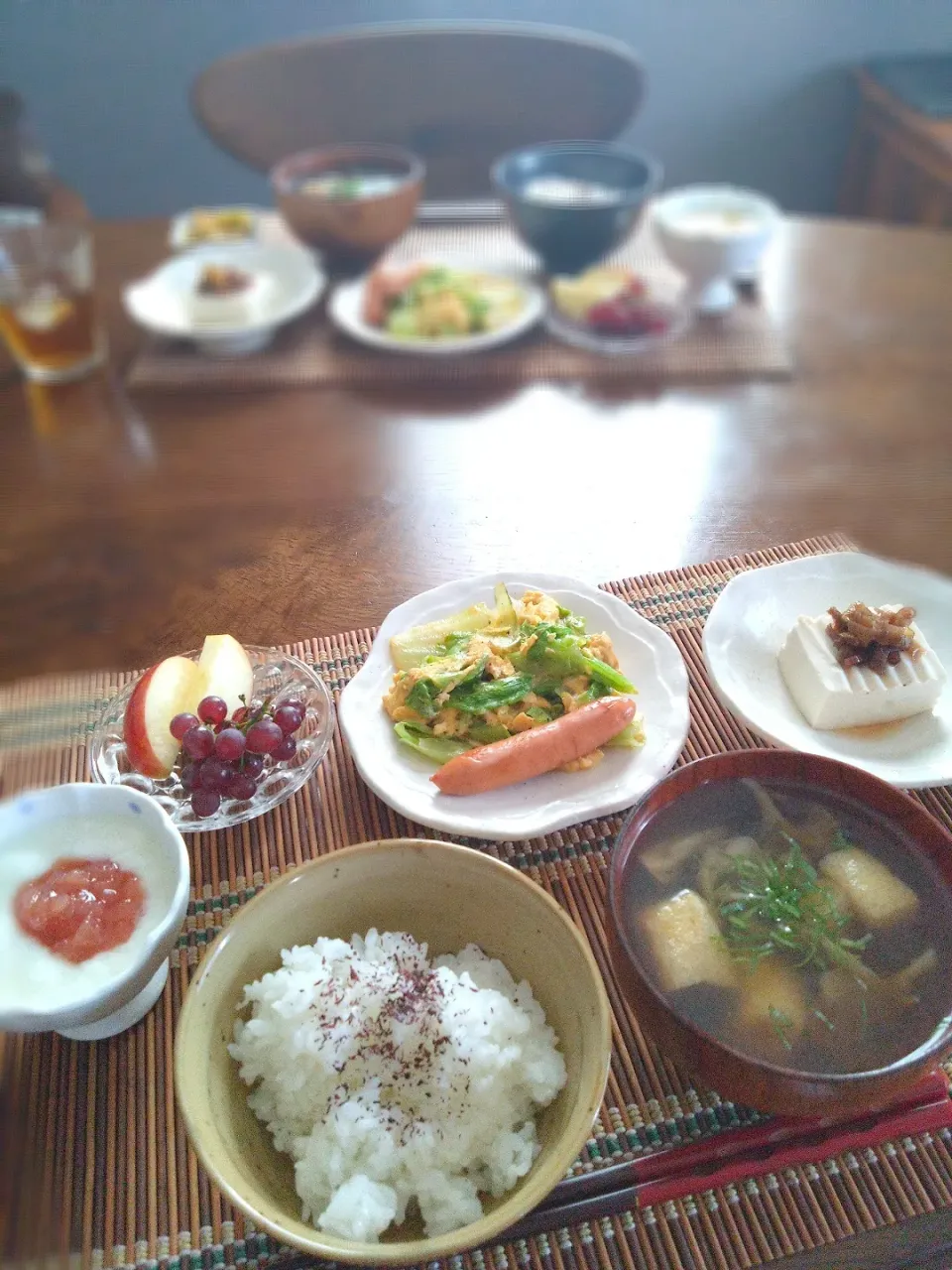 朝ごはん⛅！|まめころさん