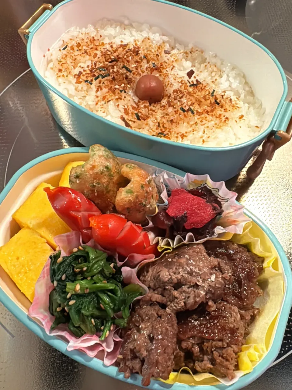 ひき肉のまんま弁当🍱|ぽんさん