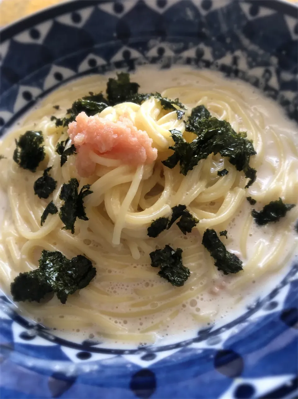 Snapdishの料理写真:ワンパン明太クリームパスタ☺️|Tina Tomoko😋さん