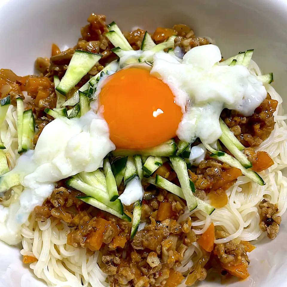 #肉味噌ぶっかけそうめん|トリさん