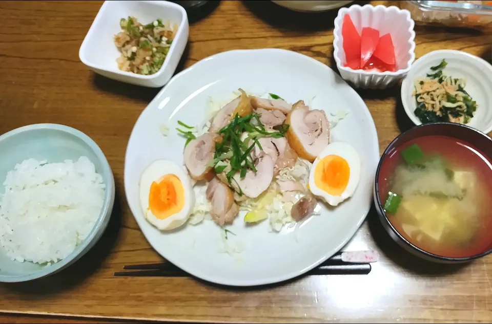 鶏もも肉のレンジチャーシュー定食|えぃみぃさん