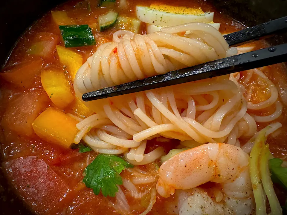 ガスパチョそうめん|半田手延べそうめんの店 阿波や壱兆さん