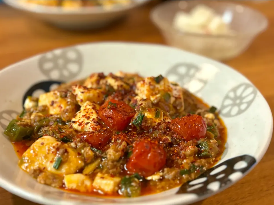 夏野菜の麻婆豆腐|ふくすけ食堂さん