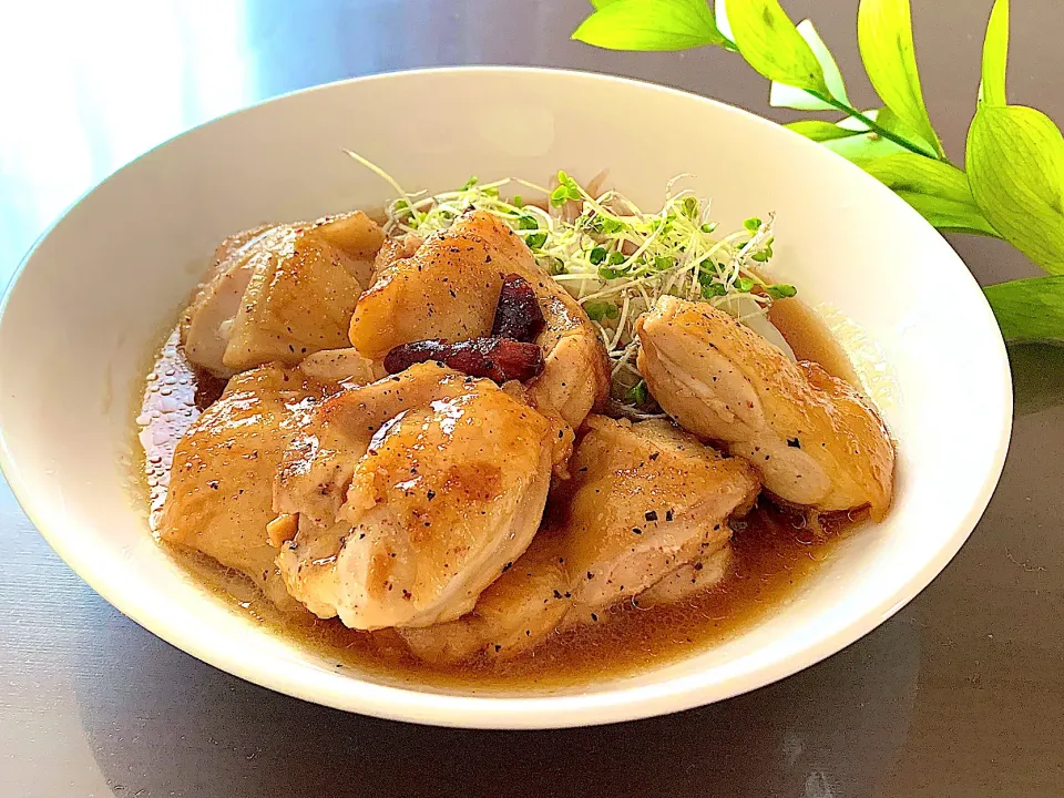 鶏もも肉のマリネ焼き|あやめもちもちさん