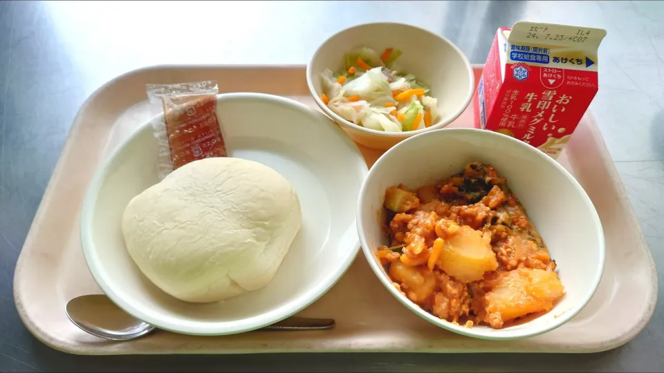 Snapdishの料理写真:今日の給食(7/11)|えっちゃんさん