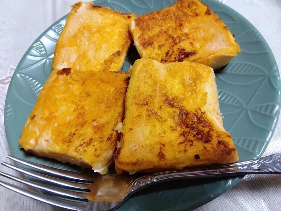 フレンチトースト甘くない、トマトケチャップ、粉チーズ使って!|m.rafuさん