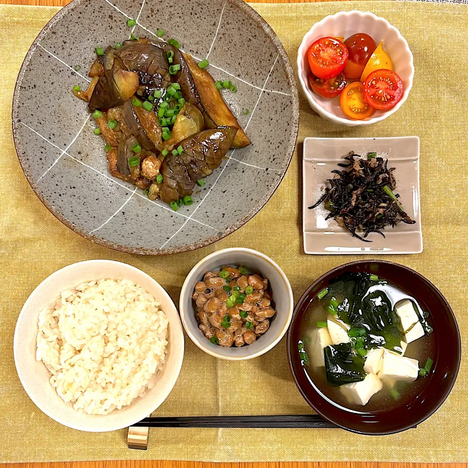 茄子の煮浸し定食|Atelier Sekiさん