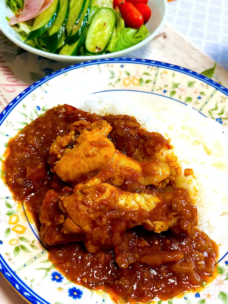 手羽元の無水カレー🍛💕|ちはるさん