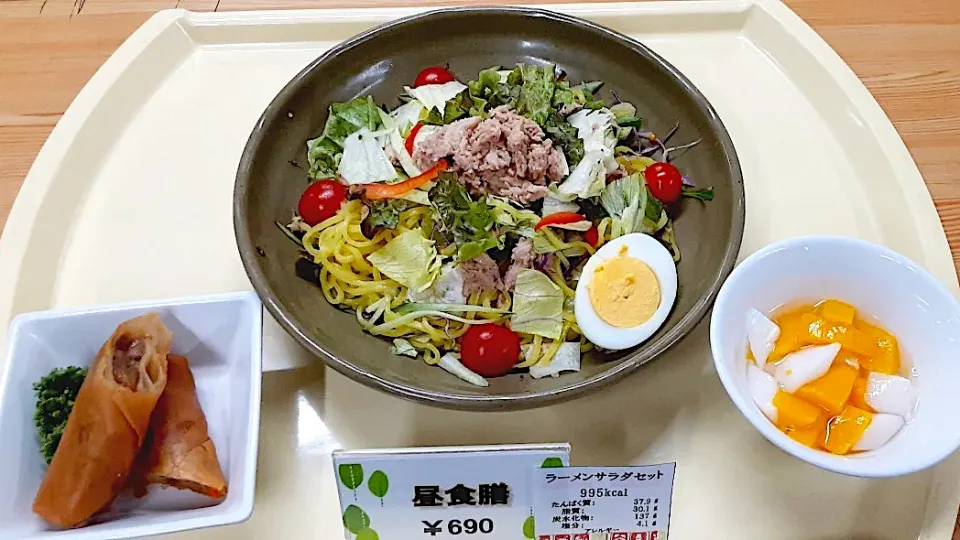 札幌第一合同庁舎地下食堂　冷たい麺フェア最終日　ラーメンサラダセット|nyama1さん