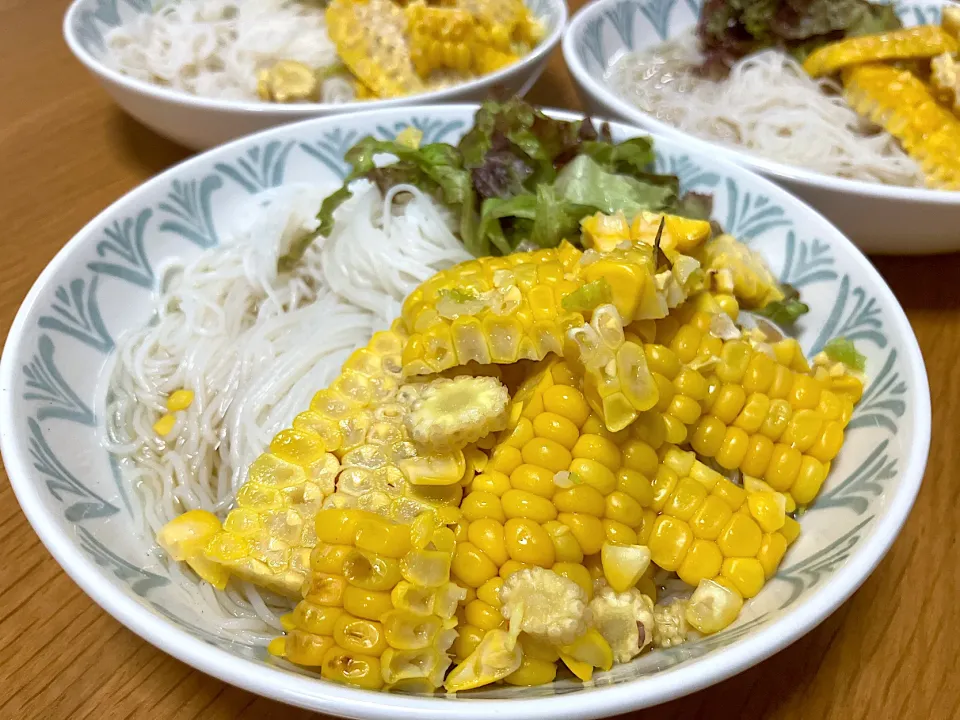 ＊もぎたてとうもろこし🌽のエスニック麺＊|＊抹茶＊さん