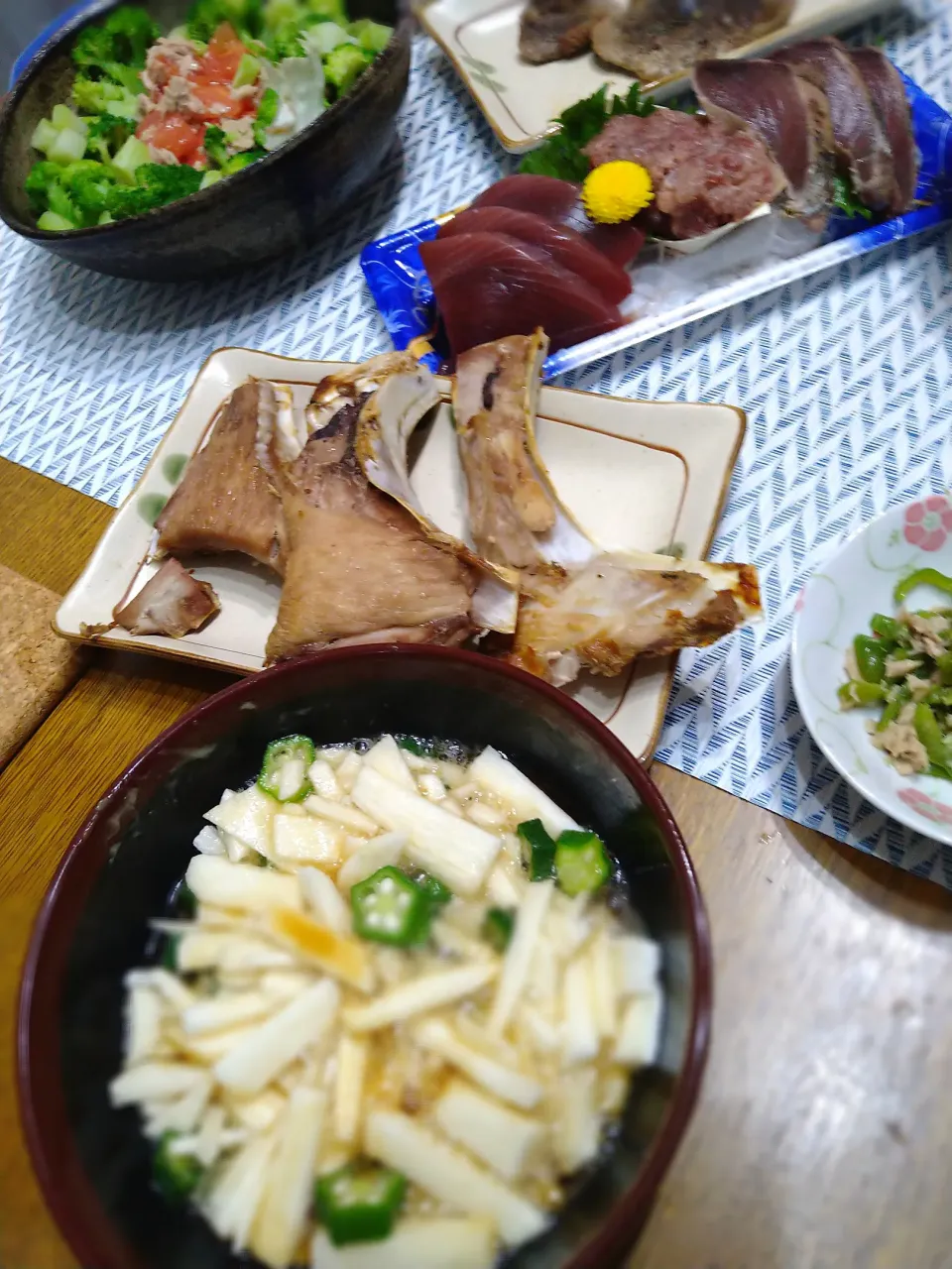 マグロカマ焼きで乾杯|Reikoさん