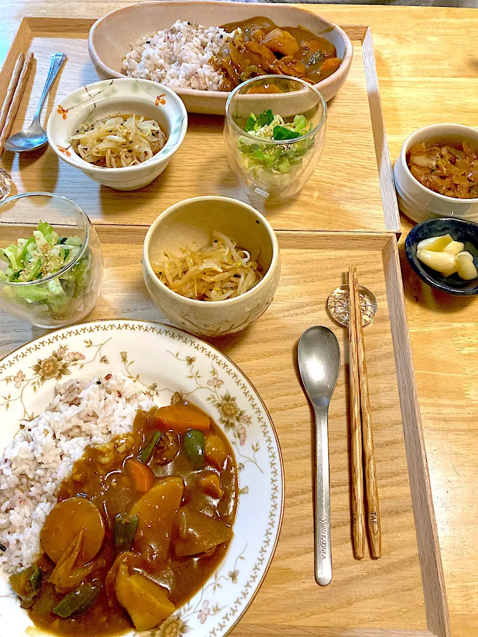 夏野菜とチキンのカレー(*ꆤ.̫ꆤ*)|さくたえさん