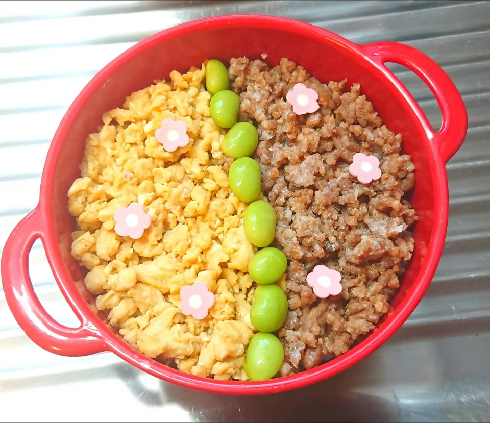 Snapdishの料理写真:そぼろ丼弁当|8YUKKO8さん