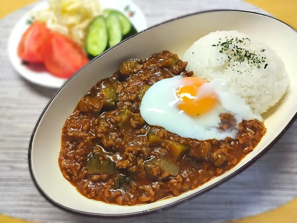 Snapdishの料理写真:夏野菜キーマカレー|Yoppy.さん