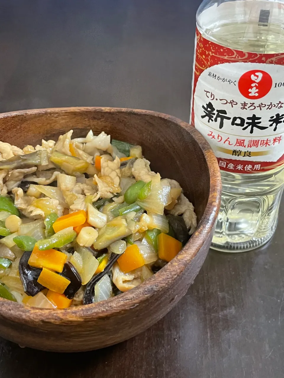 なすと野菜のゴリゴリ味噌炒め丼|mikkoroさん