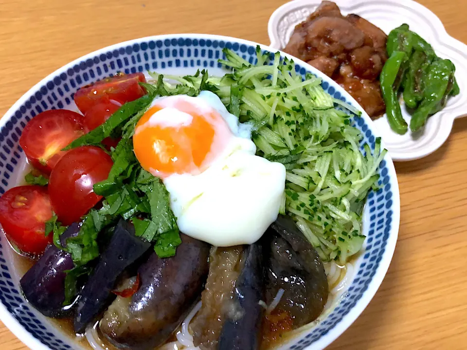 夏野菜そうめん🍆|さおりさん