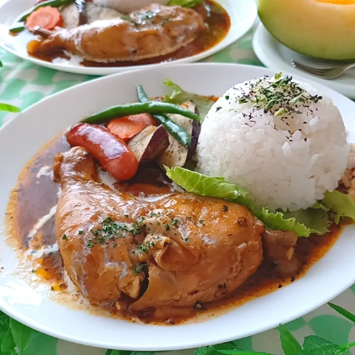 みったんさんの料理 スパキシーカレーチキンレッグ|小豆🌼さん