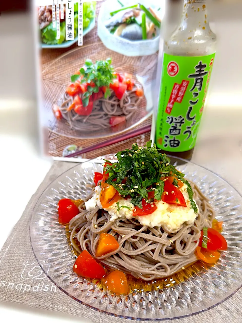 青こしょう醤油でぶっかけ蕎麦✨|ひろりんさん