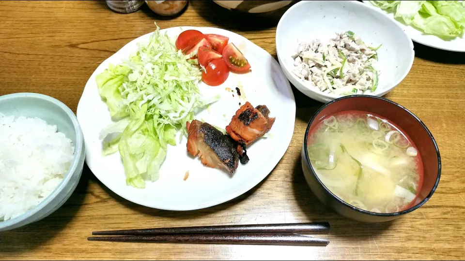 ホッケのみりん干し定食|えぃみぃさん