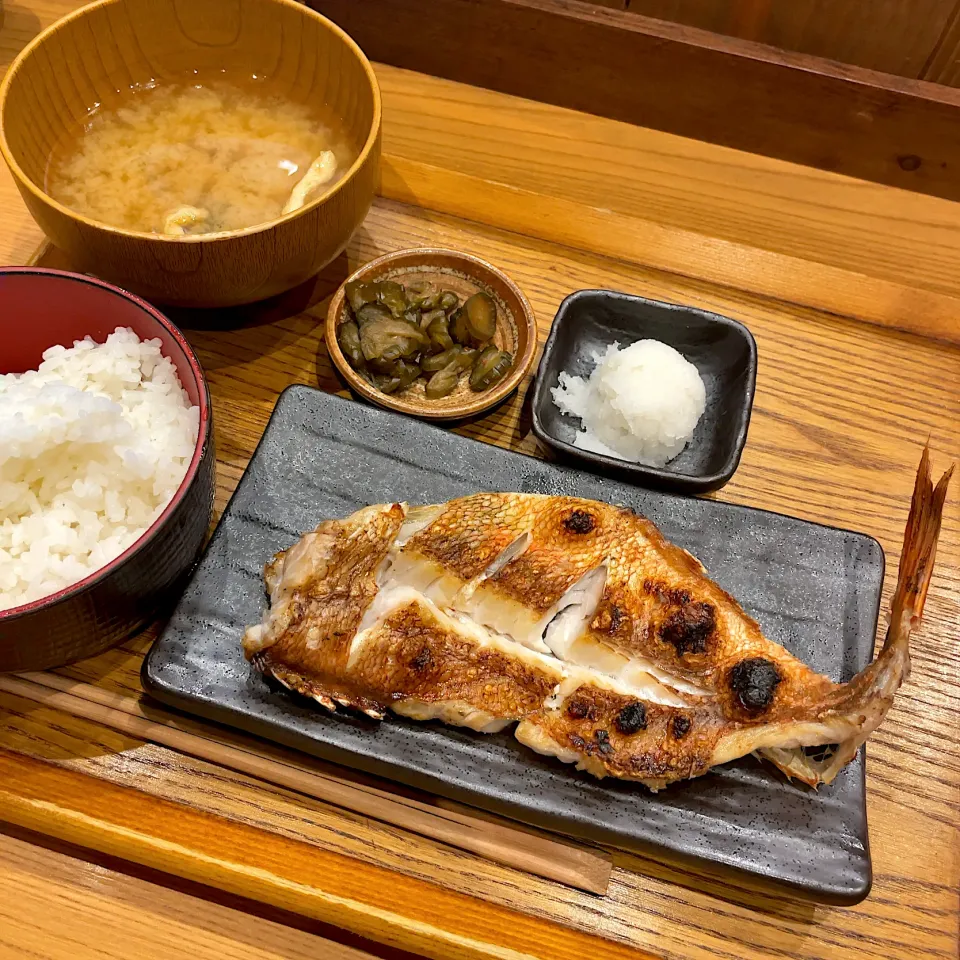 Snapdishの料理写真:あかうお干物定食|T. Wonderさん