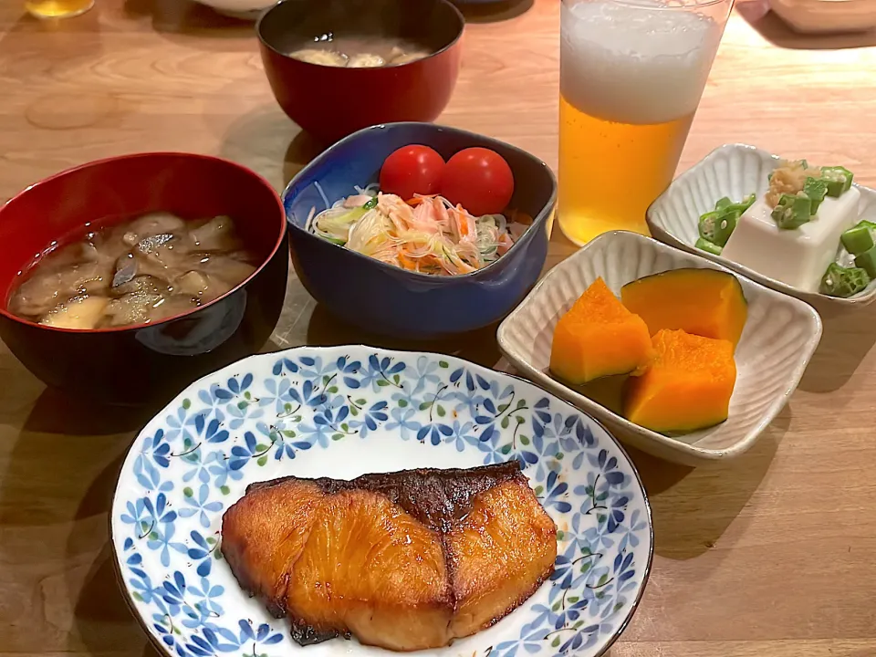 ぶりの照り焼き・春雨サラダ|くり子さん