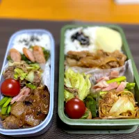 長男と旦那のお弁当|るるり9635さん